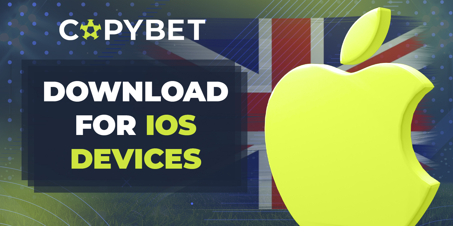 Step-by-step instructions for downloading CopyBet mobile application on iOS