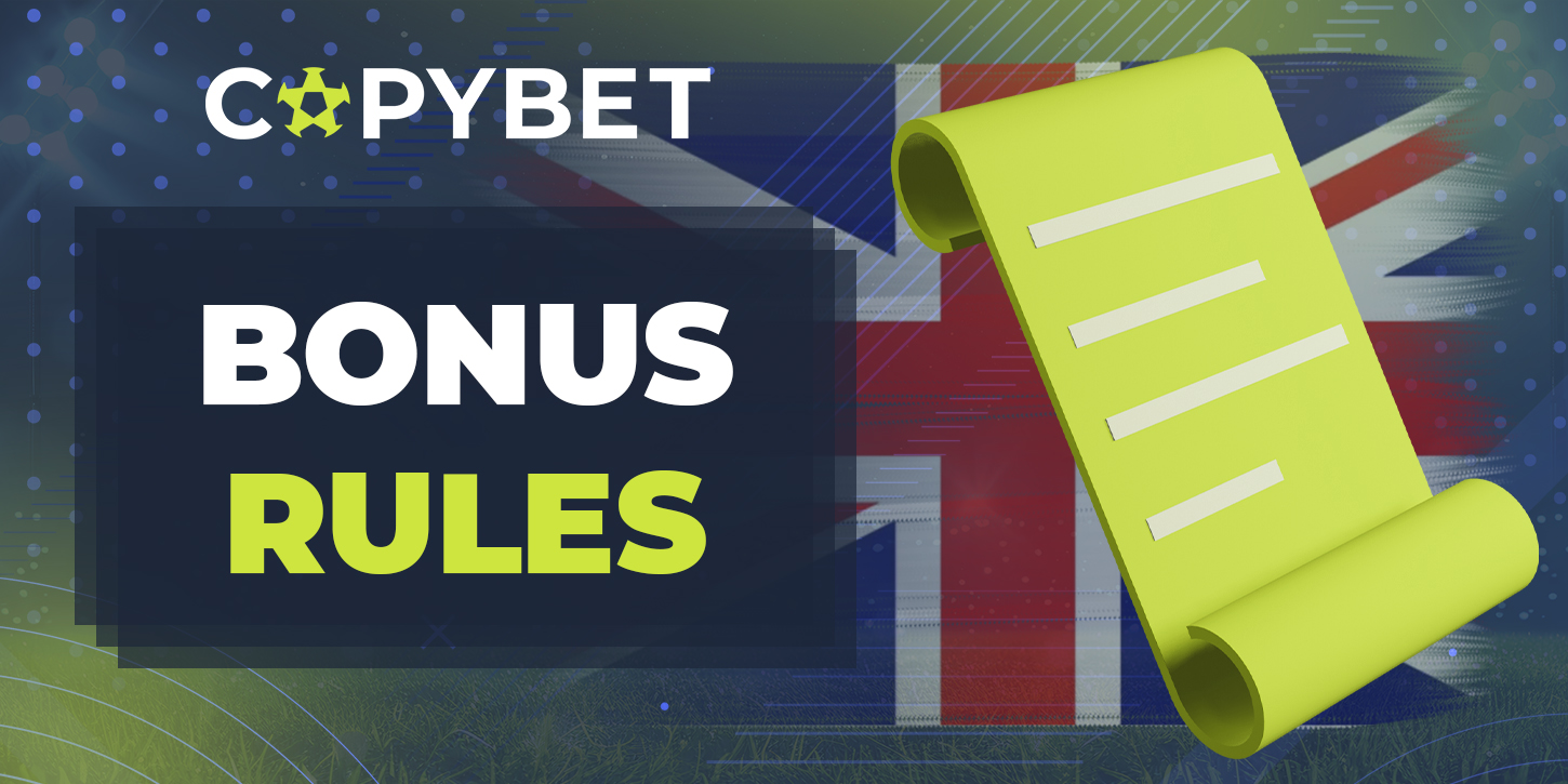 Rules for using bonuses from online bookmaker CopyBet 2024