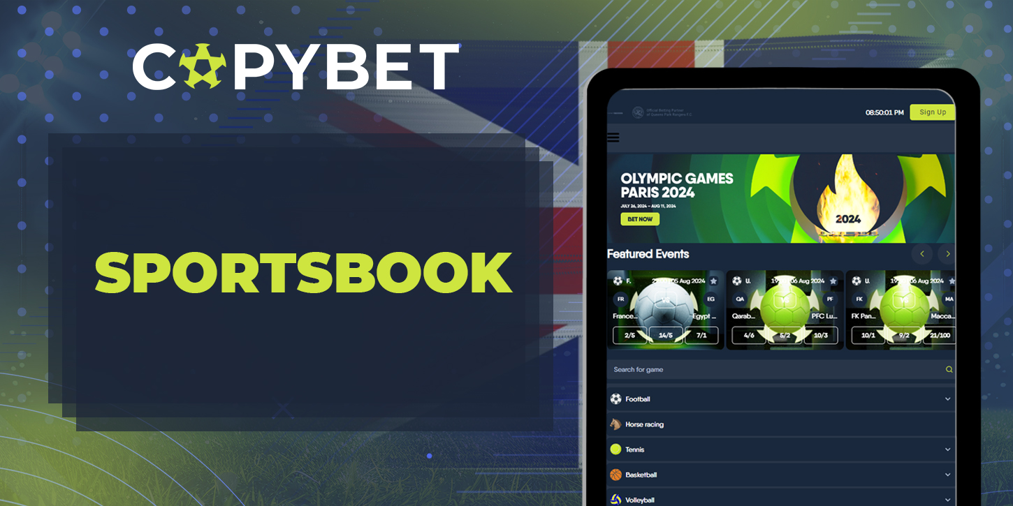 Types of sports betting on the website of CopyBet UK