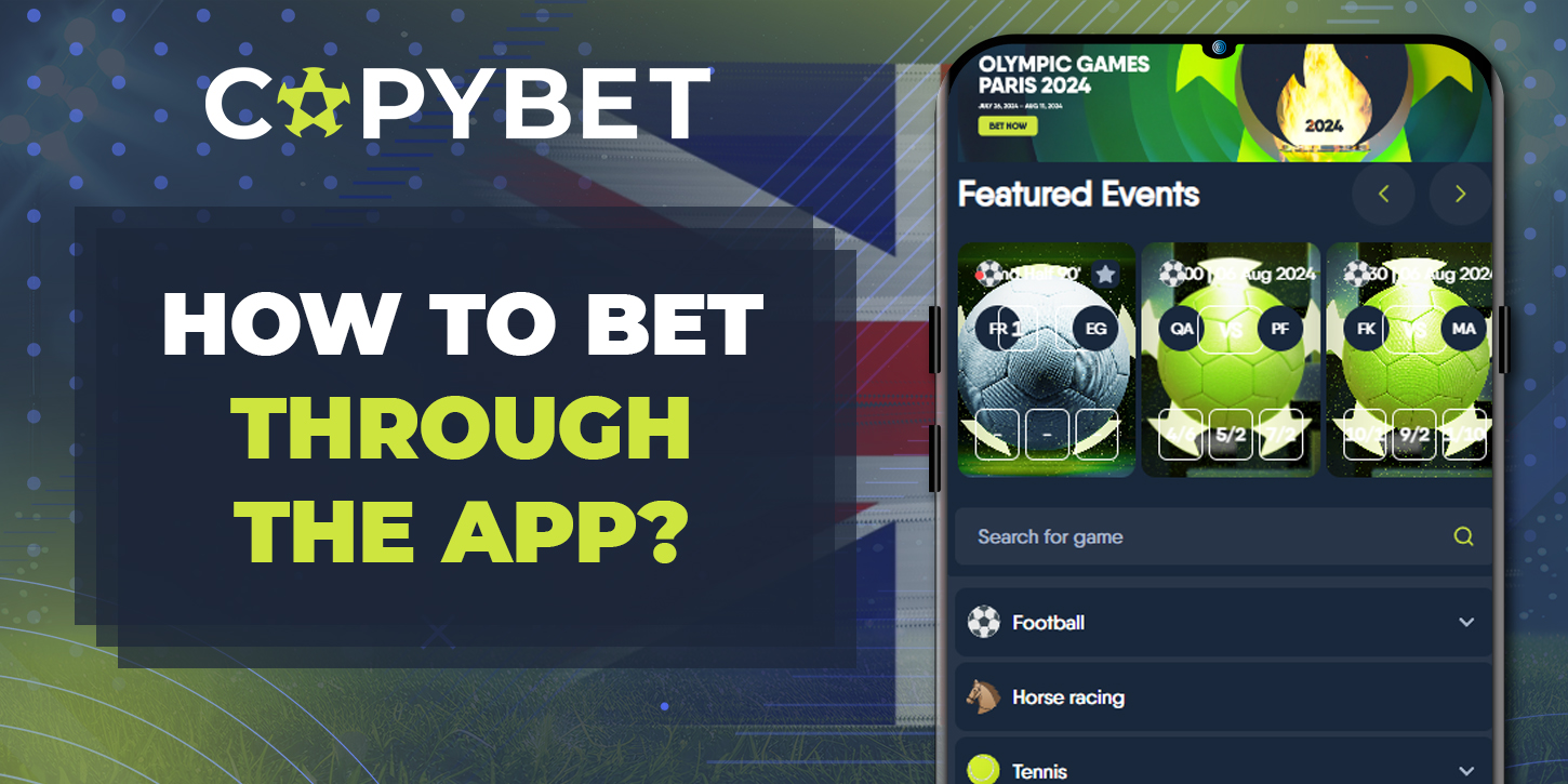 How to start betting on sports in CopyBet mobile application 