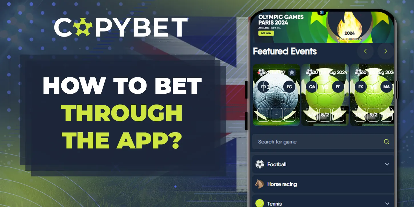 How to start betting on sports in CopyBet mobile application 