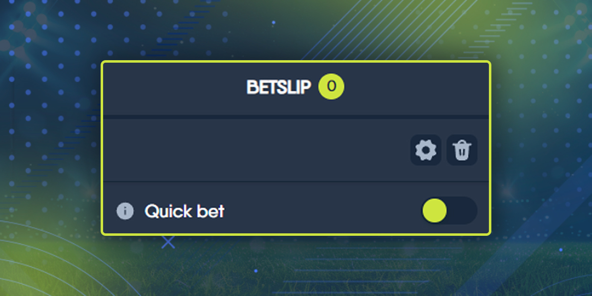 Betslip section on CopyBet website