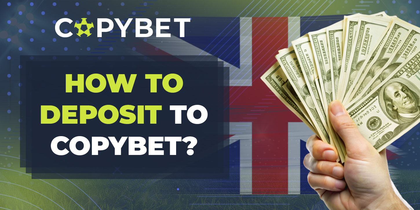 Instructions for making a deposit to CopyBet account