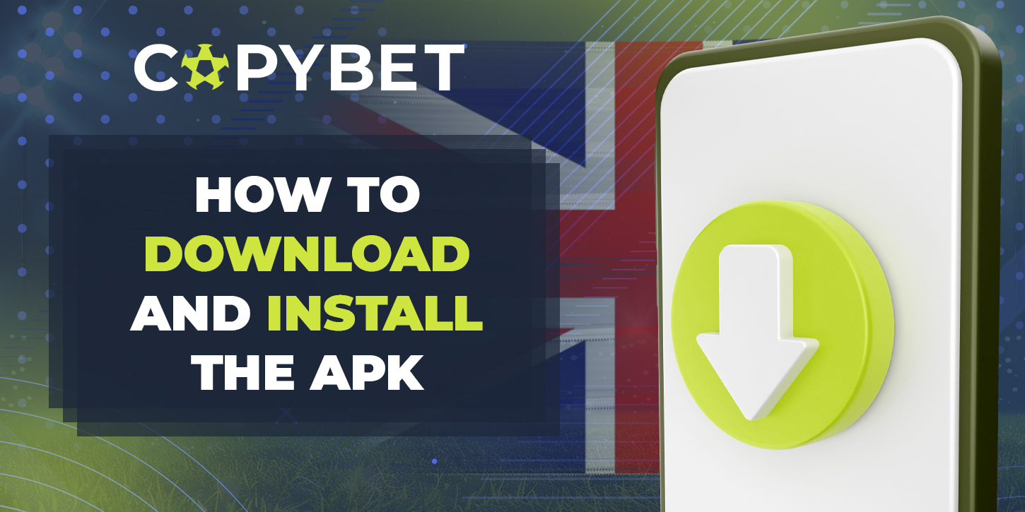 Step-by-step instructions for downloading CopyBet mobile application on Android