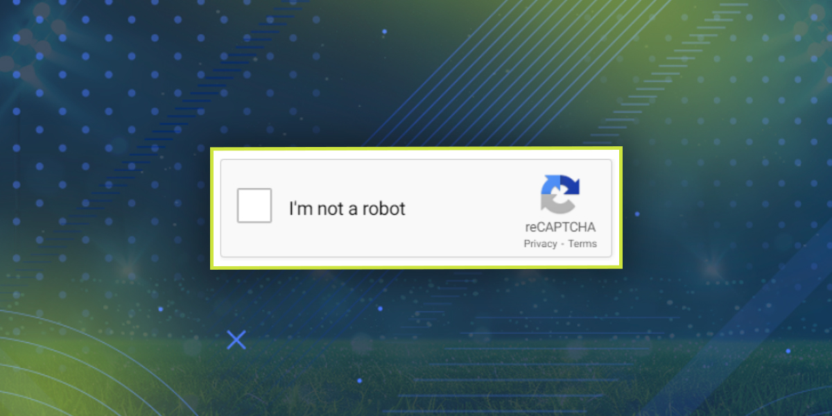 Captcha when registering in CopyBet app