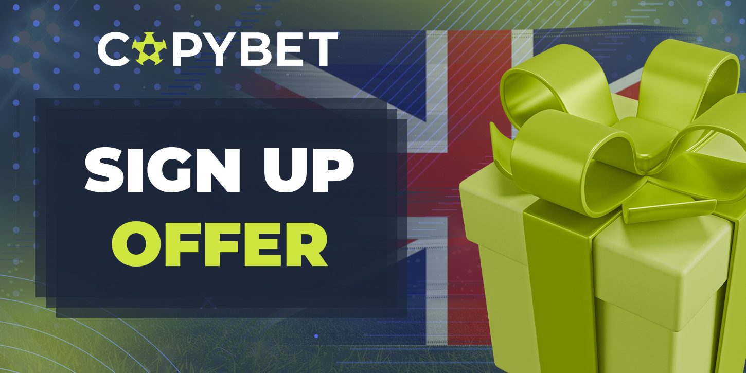 Bonus for registration at Copybet UK 2024